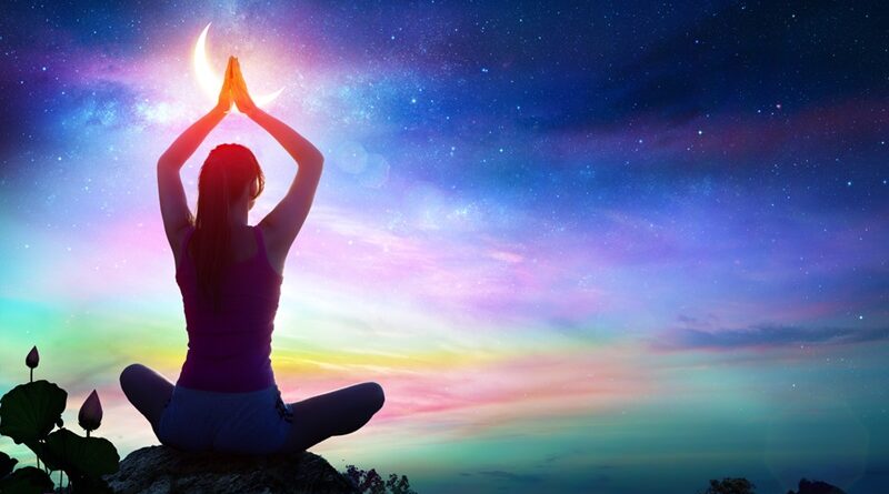 Pessoa em meditação para equilíbrio espiritual